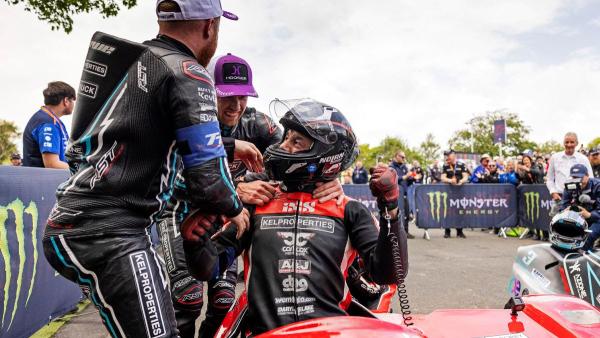 Dave Molyneux claimed a best finish in TT 2024 of third place in Sidecar Race 2